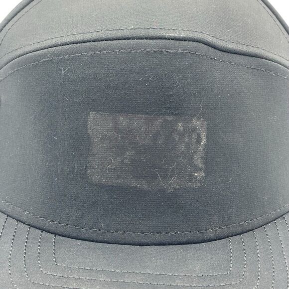 Melin Hat Cap Black Hydro Trenches Perforated Size Adjustable Snap Back 58cm - Picture 2 of 8